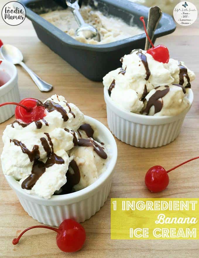 1 ingredient banana ice cream + other frozen treat recipes from The #FoodieMamas!