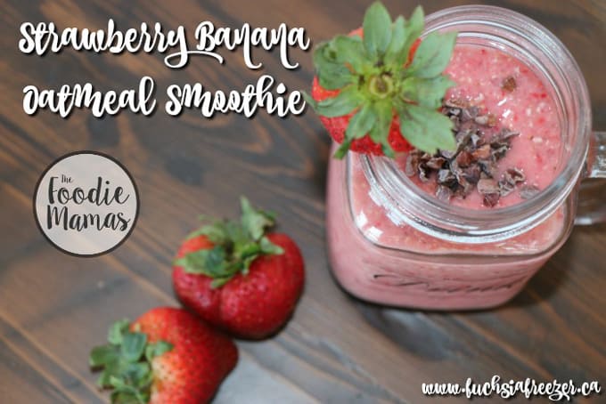 Strawberry banana oatmeal smoothie + other frozen treat recipes from The #FoodieMamas!