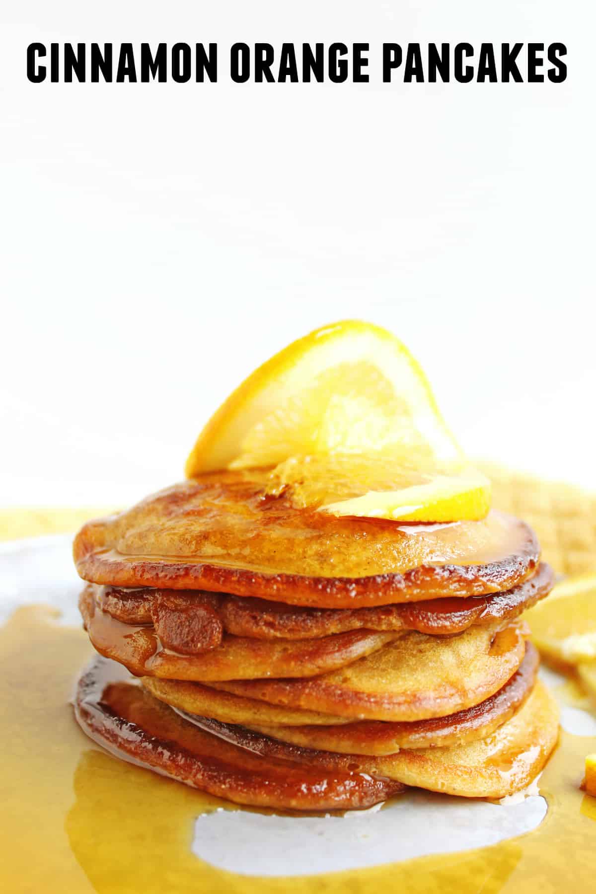 Buttermilk cinnamon orange pancakes recipe! These crispy, old fashioned pancakes are made with buttermilk and a hint of orange and cinnamon. YUM! The perfect holiday breakfast!