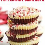 peppermint bark cups