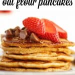 Yogurt oat flour pancakes