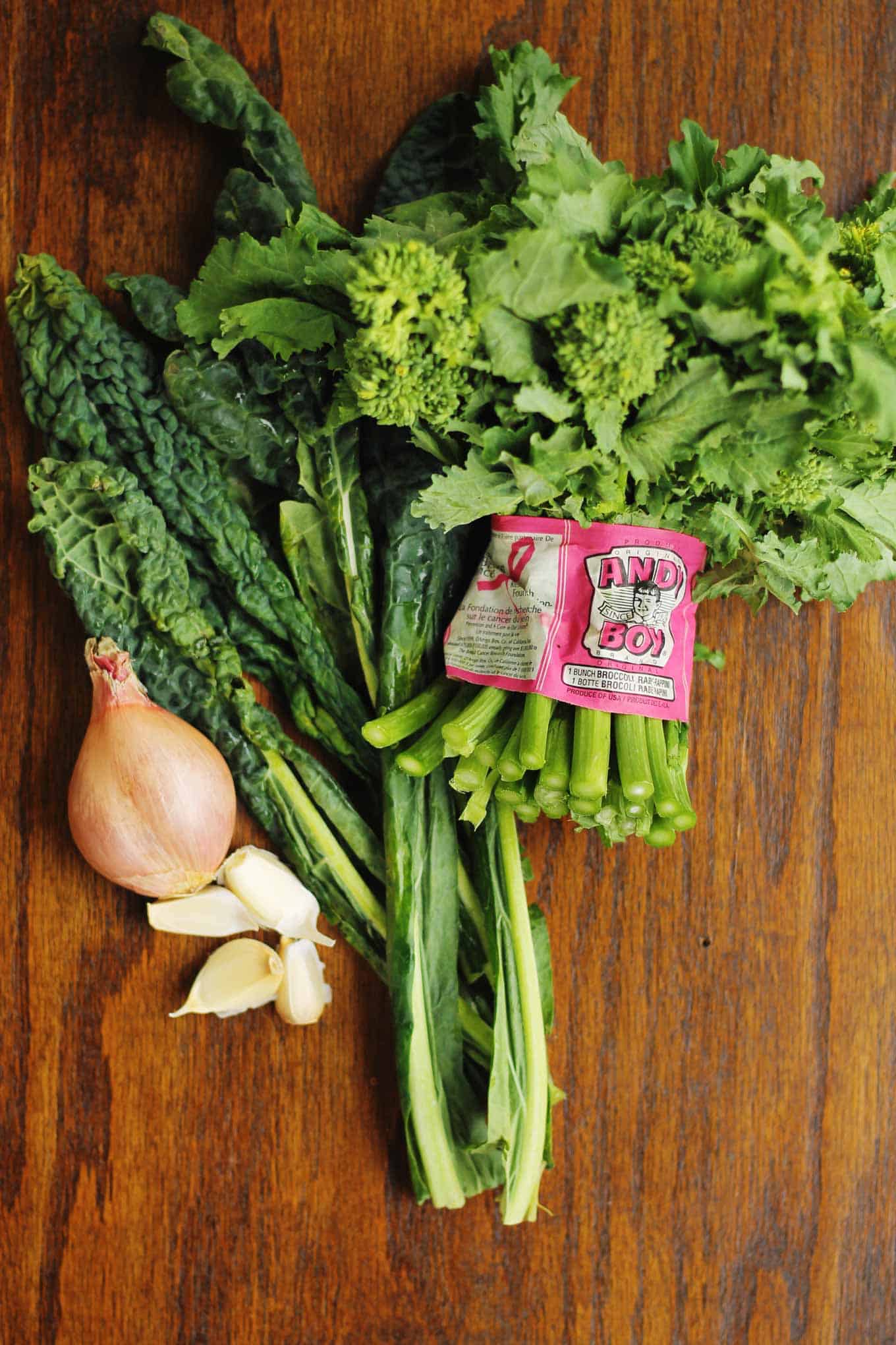 Garlicky sauteed broccoli rabe and kale Rhubarbarians