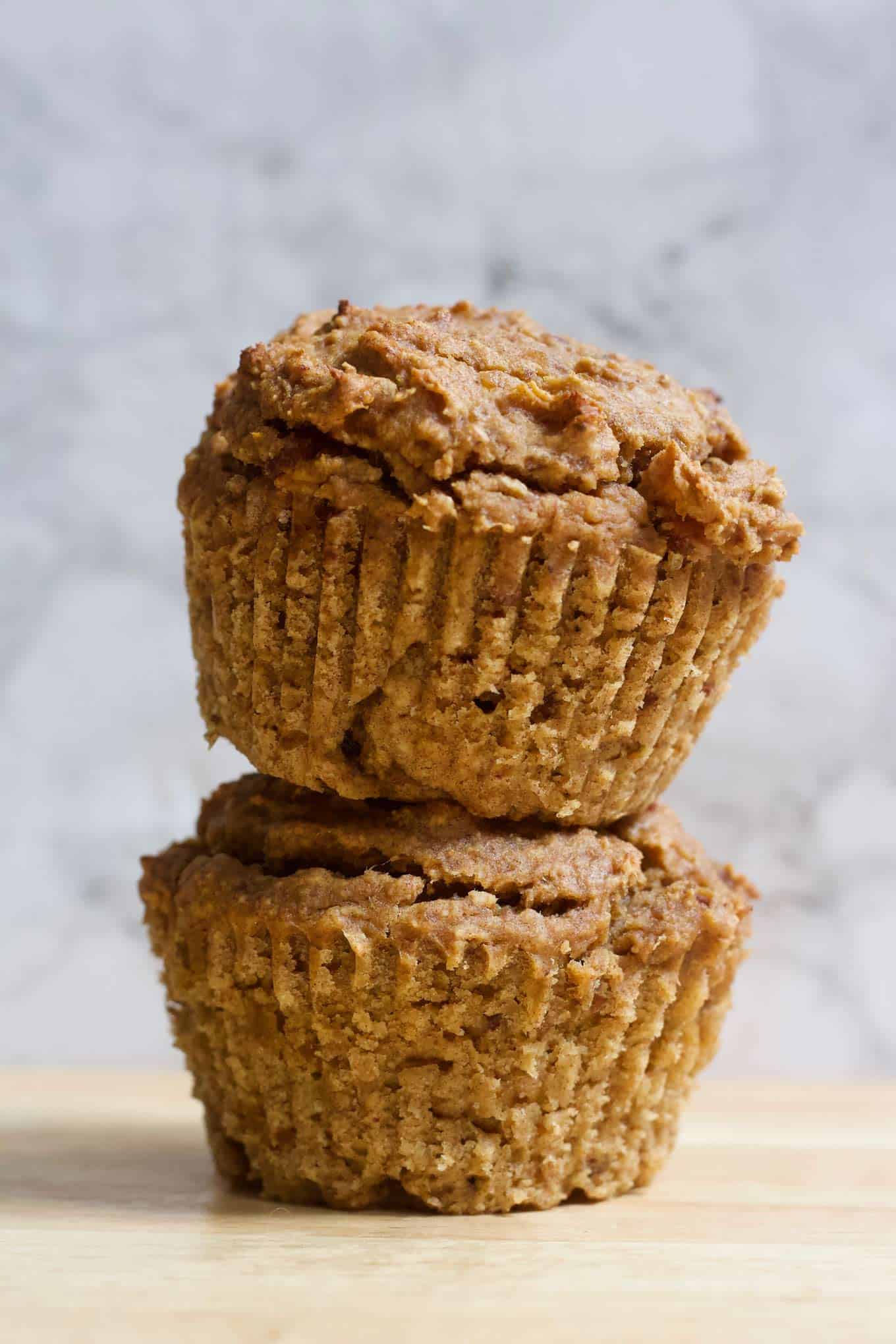 stack of peanut butter and jelly muffins