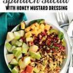pear apple spinach salad pinterest