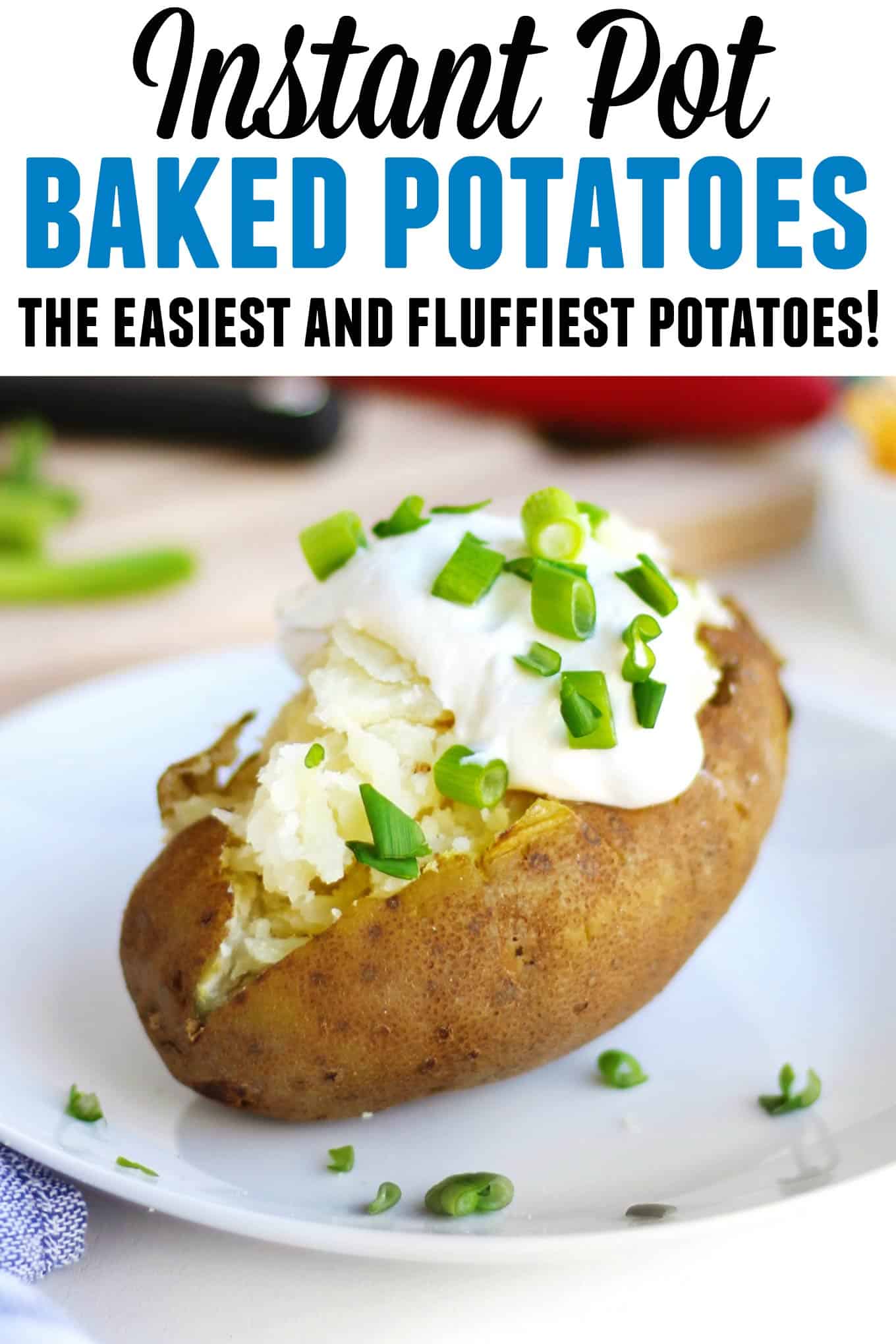 How to make Instant Pot baked potatoes with crispy skin Rhubarbarians