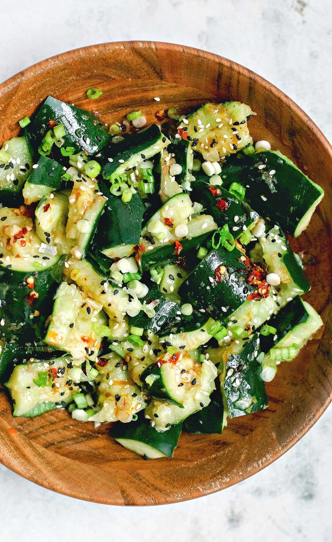 Sichuan cucumber salad