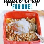 easy apple crisp for one