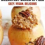 breakfast baked apples with oatmeal