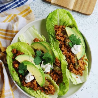 Plant based taco lettuce wraps