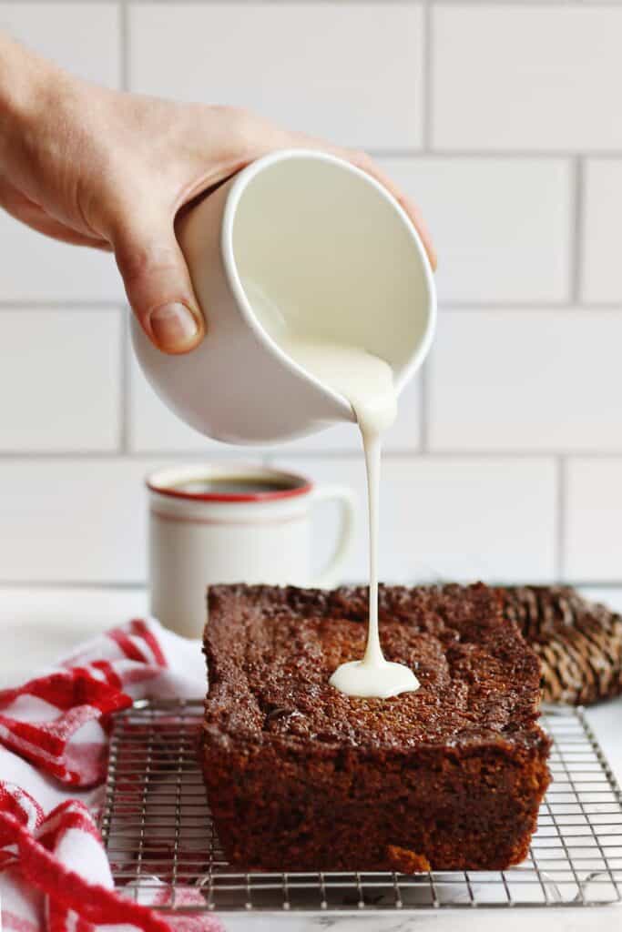 Oldfashioned homemade gingerbread with fresh ginger Rhubarbarians