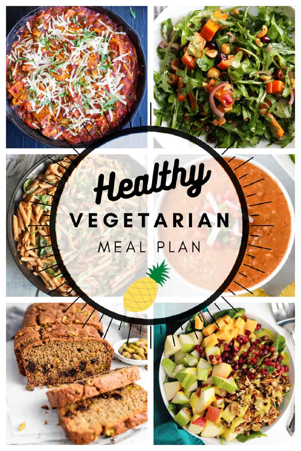 Healthy vegetarian meal plan week 3/52