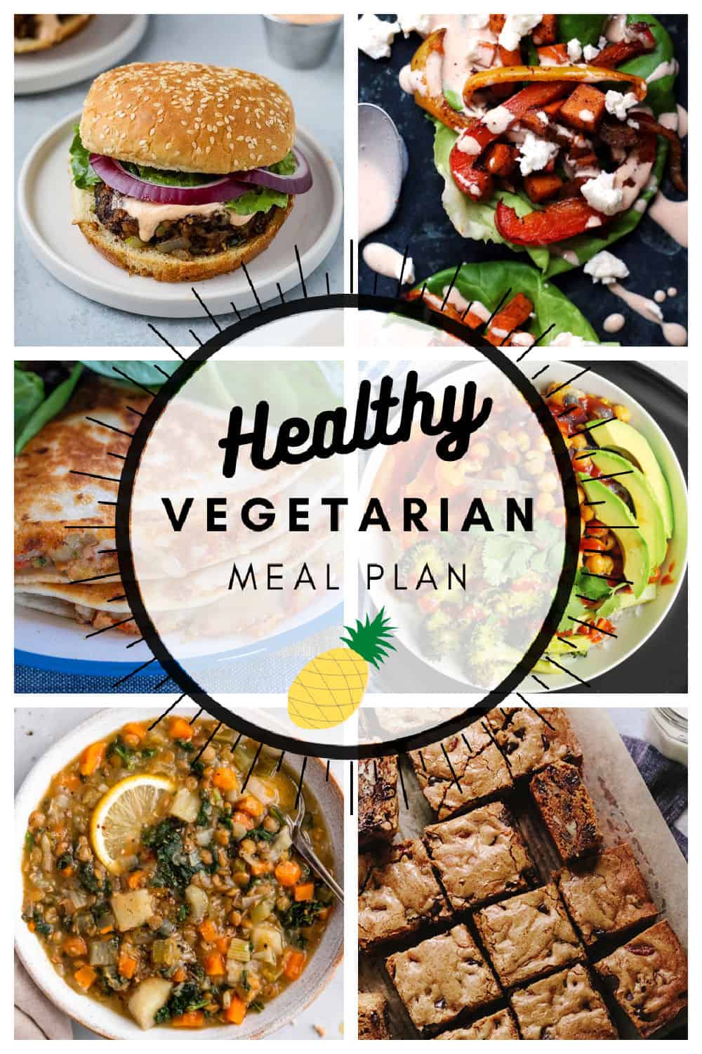 Healthy vegetarian meal plan week 7/52
