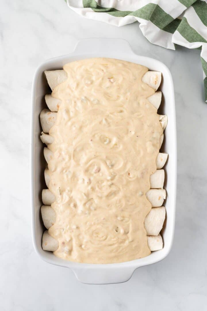 15 minute easy sour cream enchilada sauce recipe Rhubarbarians